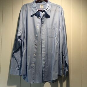 Brooks Brothers 1818 regent blue cotton button down original polo shirt XXL